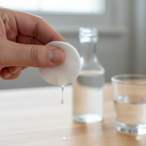 استفاده از محلول آب و سرکه سفید