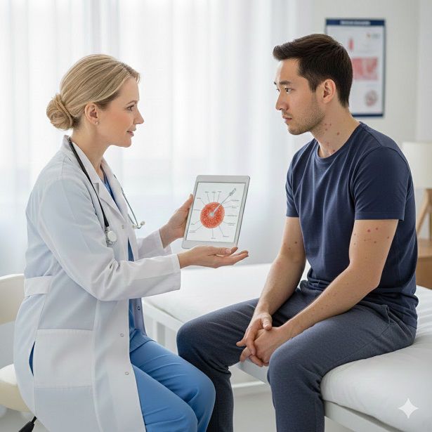 تفاوت دانه قرمز خوش‌خیم با سرطان پوست