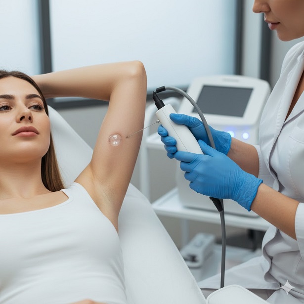 انجام کربوکسی تراپی زیر بغل